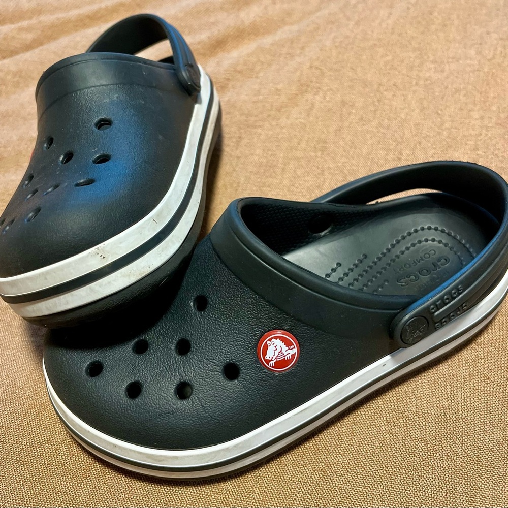 Crocs Kids Black Clogs 13